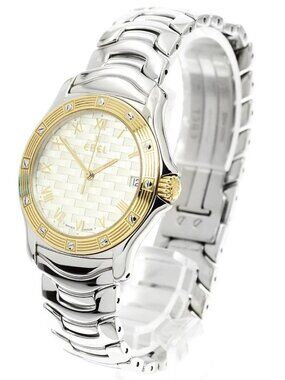 EBEL Dress wave E6187932 Date Silver Dial Quartz Men's Watch_952502